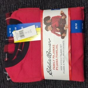 Kids pajamas 4 piece ( 2 pairs ) Size 10/12 Eddie Bauer brand new